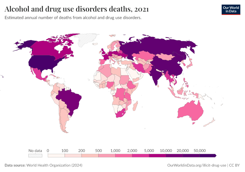 A thumbnail of the "Alcohol and drug use disorders deaths" chart