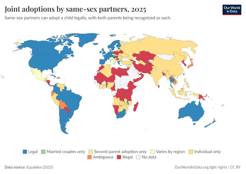 A thumbnail of the "Joint adoptions by same-sex partners" chart