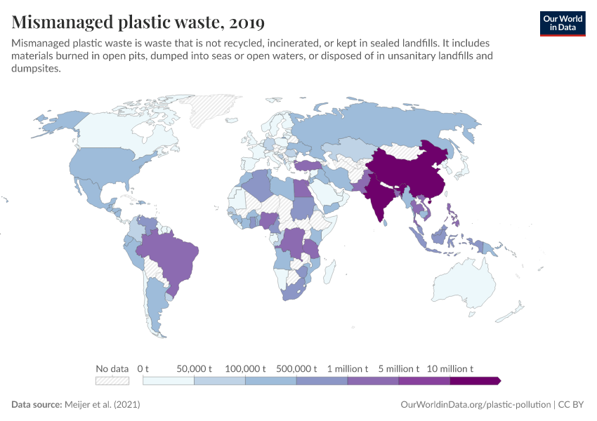 A thumbnail of the "Mismanaged plastic waste" chart