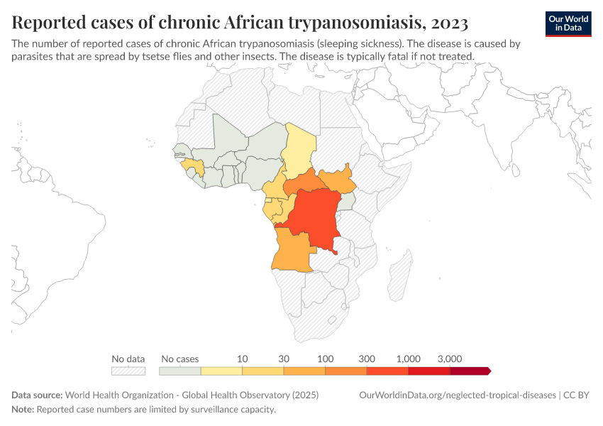 A thumbnail of the "Reported cases of chronic African trypanosomiasis" chart